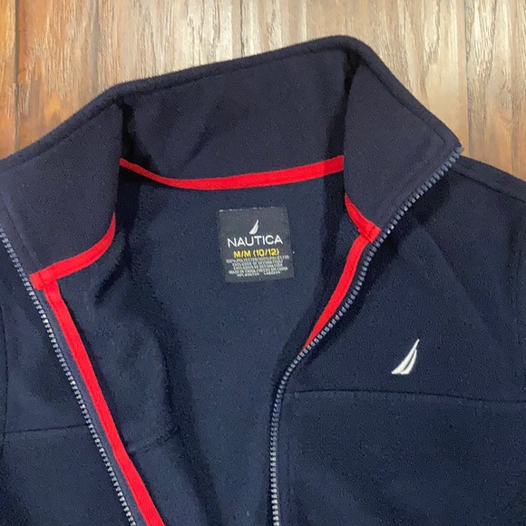 NAUTICA fleece jacket M 10/12 EUC - Picture 3 of 4